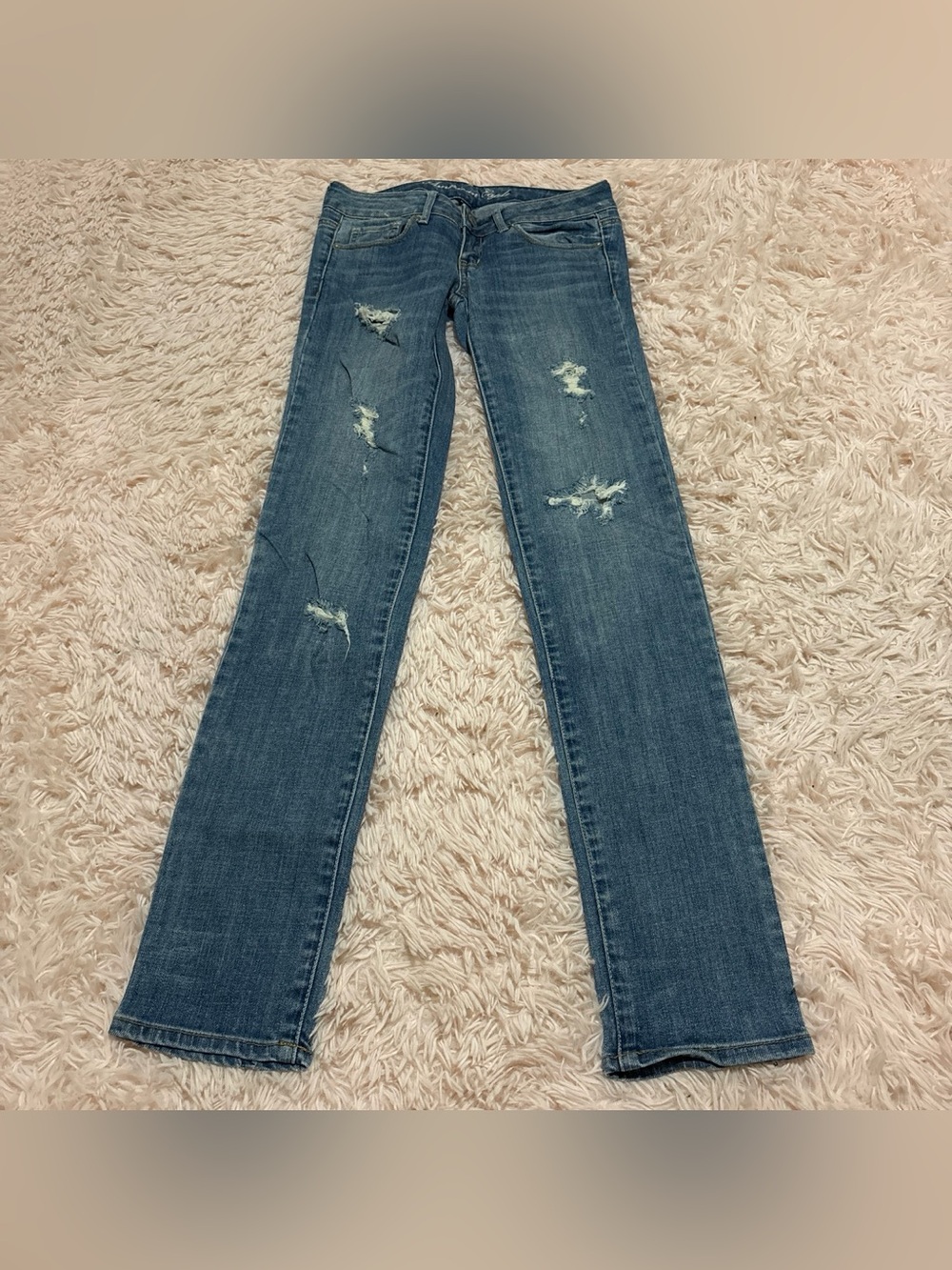Y2K ultra low rise American Eagle skinny jeans size 0